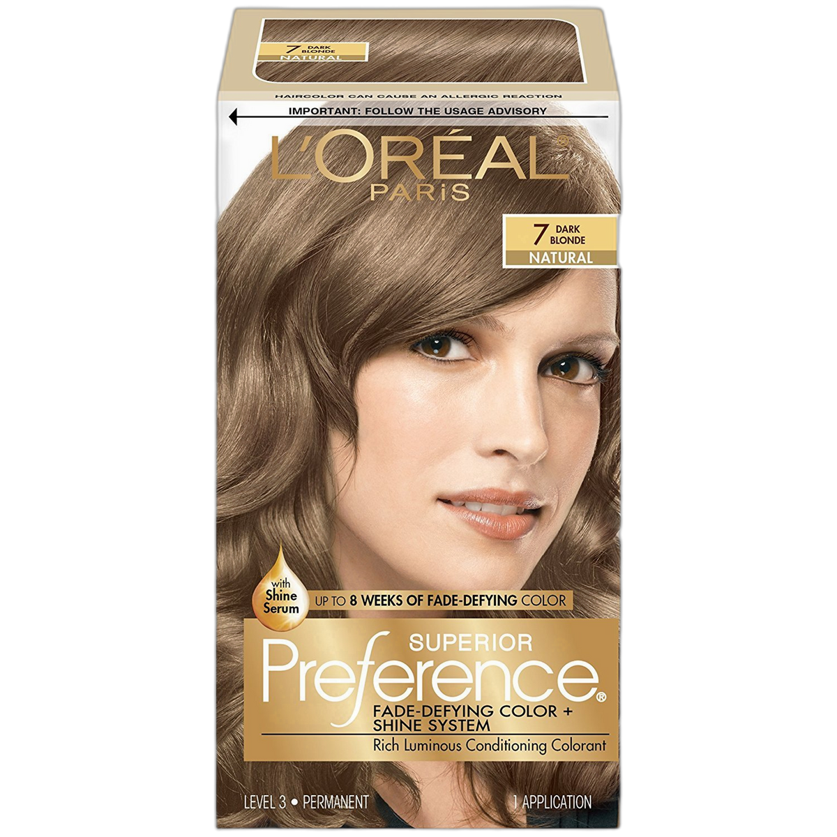 L'Oreal Superior Preference - 7 Dark Blonde (Natural) 1 Each (Pack of 4)