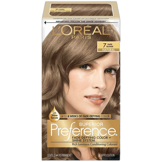 L'Oreal Superior Preference - 7 Dark Blonde (Natural) 1 Each (Pack of 4)
