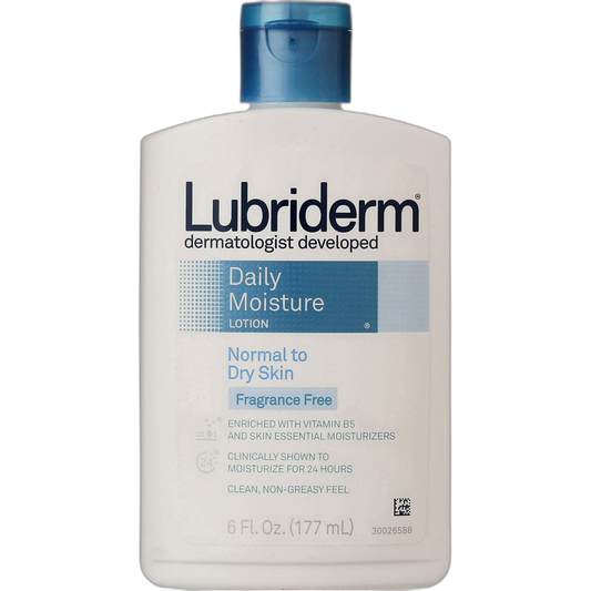 Lubriderm Daily Moisture Lotion Fragrance Free 6 oz (Pack of 11)