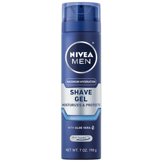 NIVEA Men Maximum Hydration Moisturizing Shaving Gel 7 oz (Pack of 12)