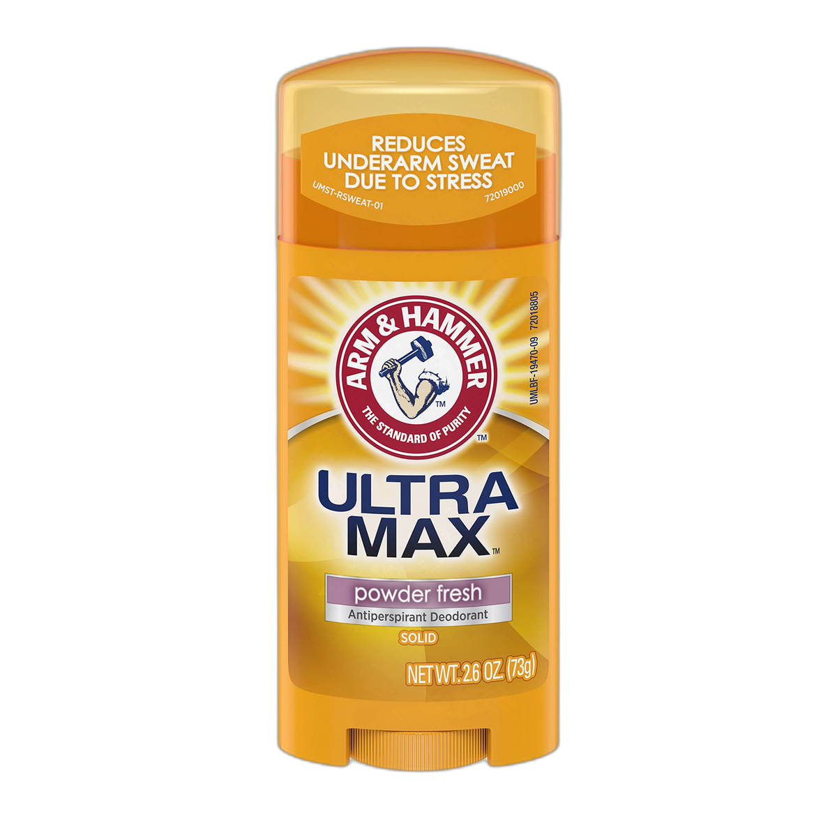 ARM & HAMMER ULTRAMAX Anti-Perspirant Deodorant Solid Powder Fresh, 2.6 Ounce (Pack of 12)