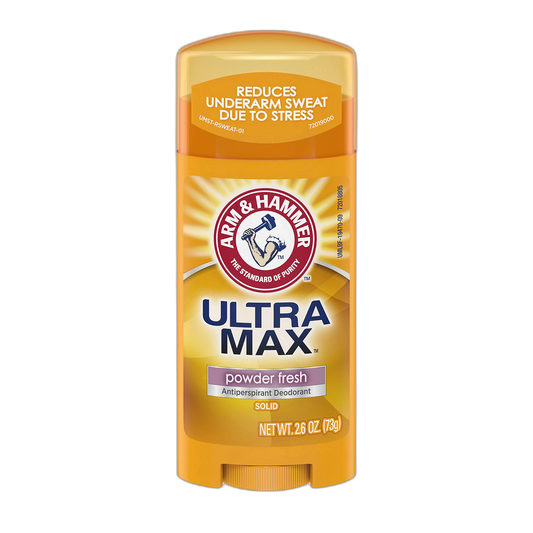 ARM & HAMMER ULTRAMAX Anti-Perspirant Deodorant Solid Powder Fresh, 2.6 Ounce (Pack of 12)