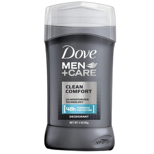 Dove Men+Care Deodorant Stick Clean Comfort 3 oz (Pack of 8)