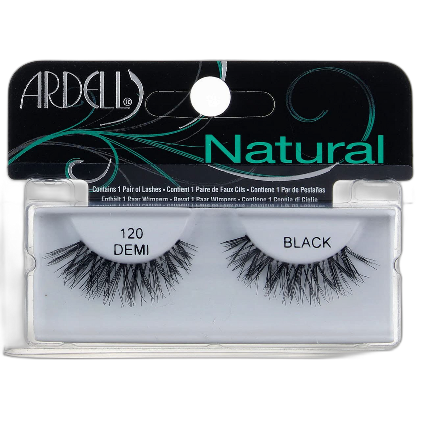 Ardell Fashion Lashes Natural Strip Lash, Black [120] 1 ea (Pack of 5)