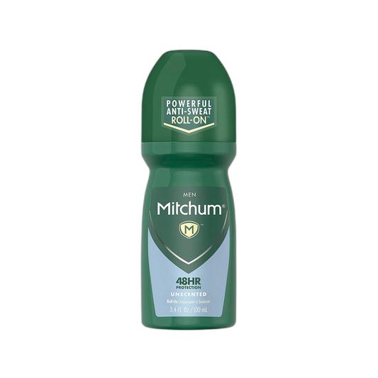 Mitchum Invisible Anti-Perspirant & Deodorant Roll-On, Unscented 3.4 oz (Pack of 7)