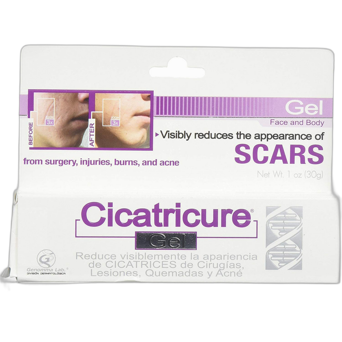 Cicatricure Face & Body Scar Diminishing Gel, 1 oz (Pack of 8)