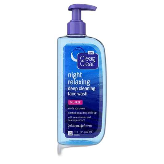 Cln&Clr Night Relxng Face Size 8z Clean & Clear Night Relaxing Face Wash 8z