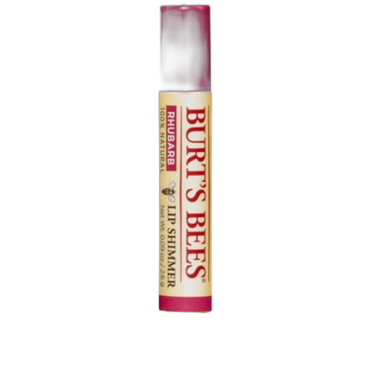 Burt's Bees Lip Shimmer, Rhubarb 0.09 oz (Pack of 5)