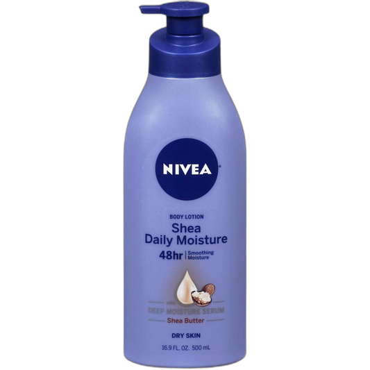 NIVEA Shea Daily Moisture Body Lotion, 16.9 oz (Pack of 4)