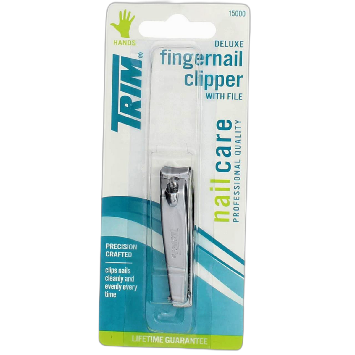 Trim Nailclip Deluxe Size Ea Trim Deluxe Fingernail Clipper With File 15000 2 Ct