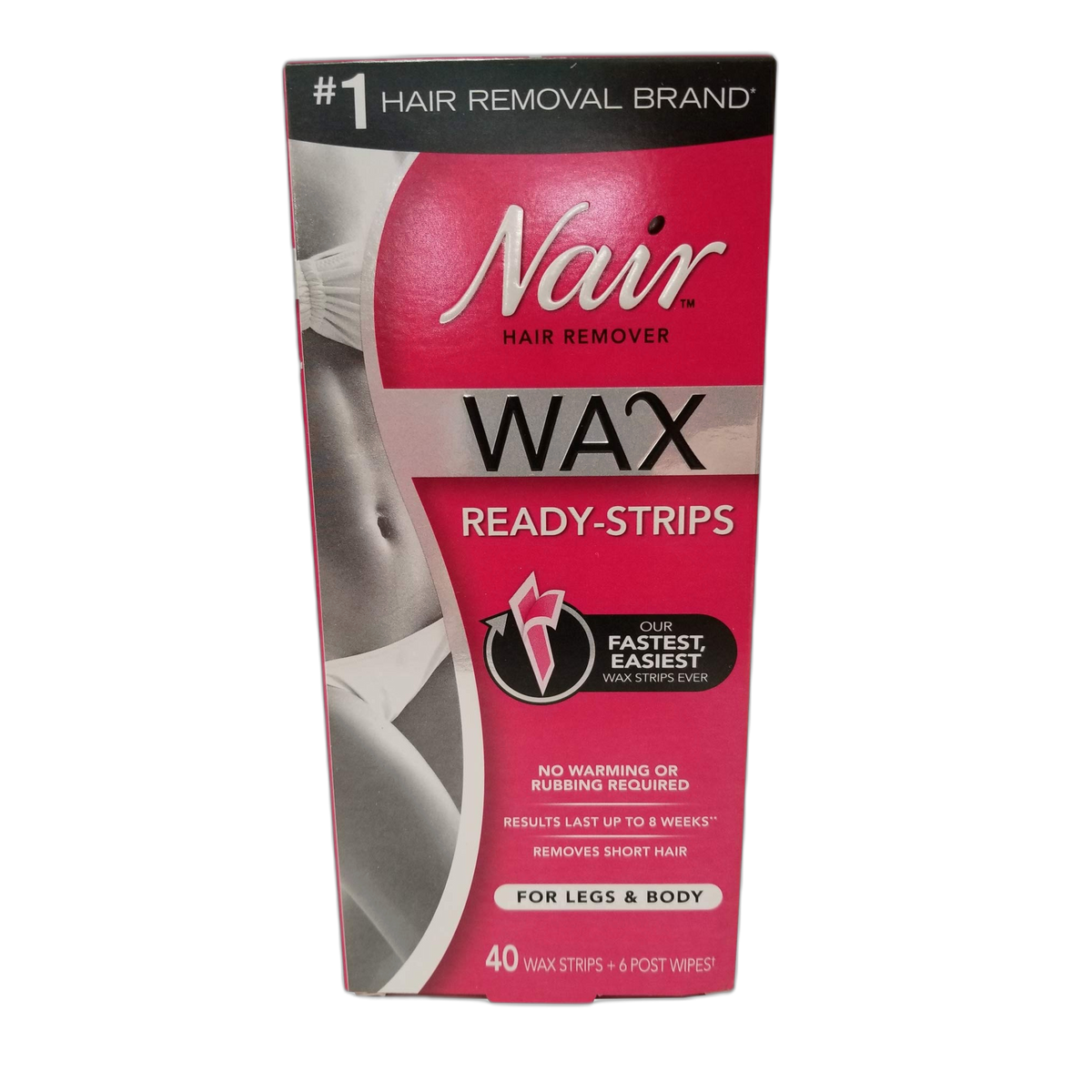 Nair Hair Remover Wax Ready Strips 40 ea (Pack of 9)