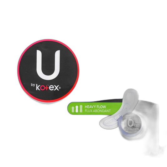 U by Kotex Maxi Pads, Long, Super Unscented 22 ea (Pack of 5)