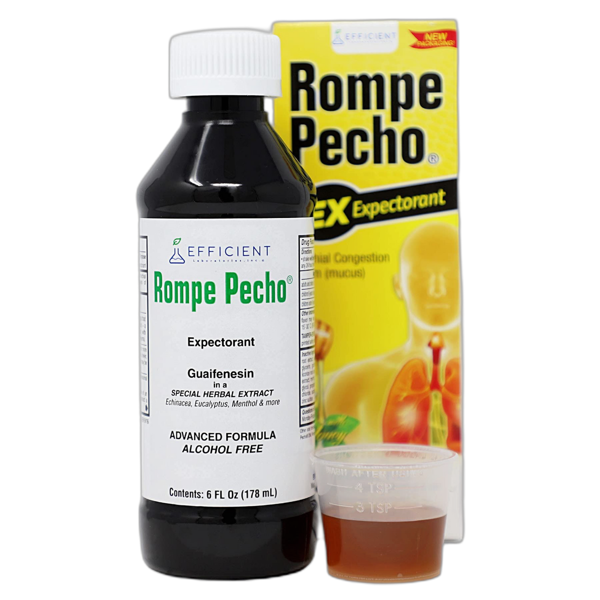 Rompe Pecho EX (Expectorant) 6oz - Cold & Cough Syrup