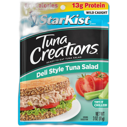 StarKist Tuna Creations, Deli Style Tuna Salad, Single Serve Pouch, 3 oz