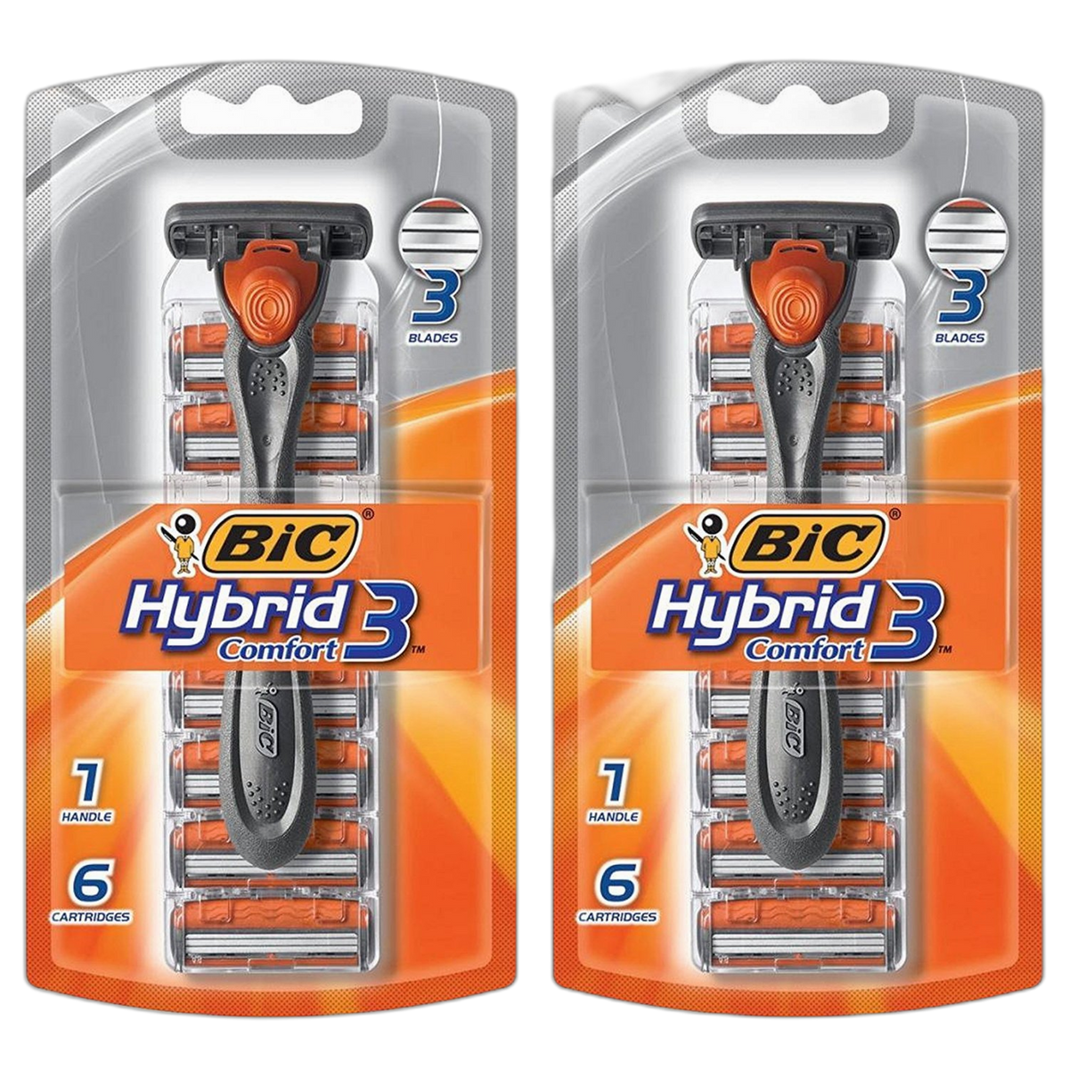 BIC Hybrid Advance for Men, Shaver System, 6 ea - 2pc