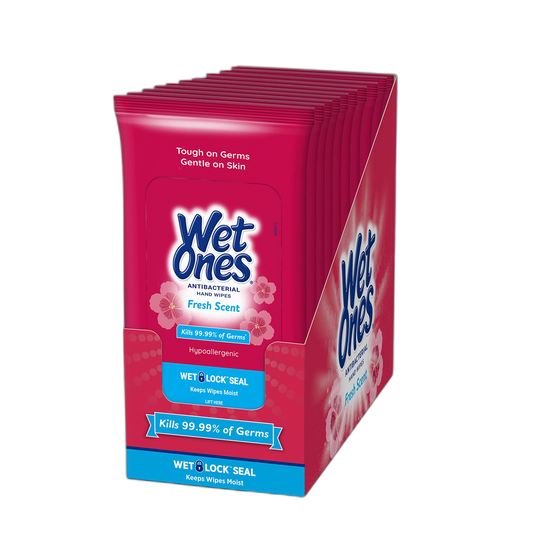 Wet Ones Travel Packs Fresh Scent 10 Packs, 200 Wipes