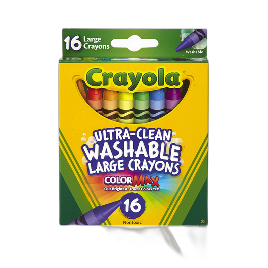 Crayola Washable Crayons, Large, 16 Count