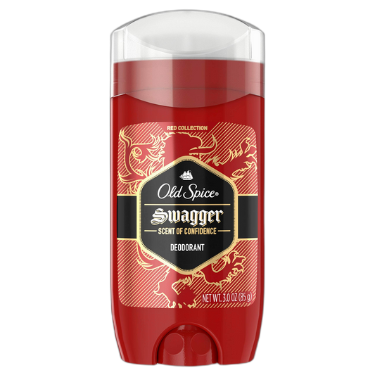 Old Spice Aluminum Free Deodorant for Men Swagger Lime & Cedarwood Scent Red Collection 3 Oz (Pack of 3)