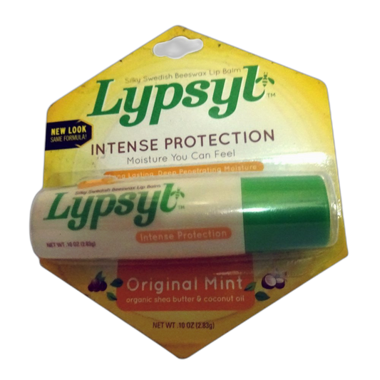 Lypsyl Intense Protection Original Mint, Lip Balm 0.10 oz (Pack of 3)