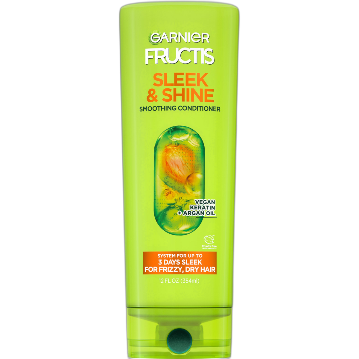 Garnier Fructis Sleek & Shine Conditioner, Frizzy, Dry, Unmanageable Hair, 21 fl. oz.(Packaging May Vary)