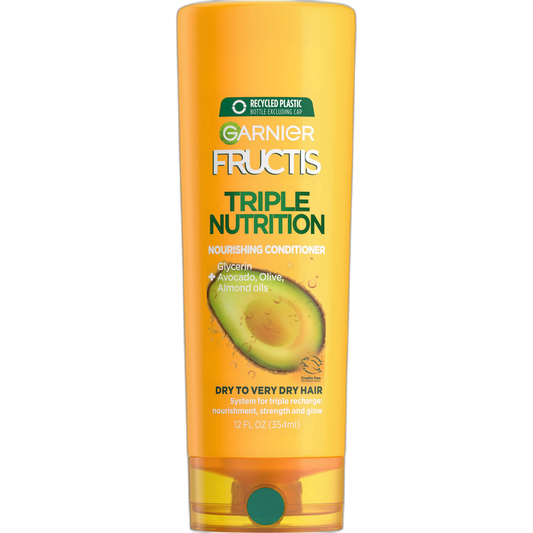 Garnier Fructis Triple Nutrition Conditioner, Dry to Very Dry Hair, 12 fl. oz.