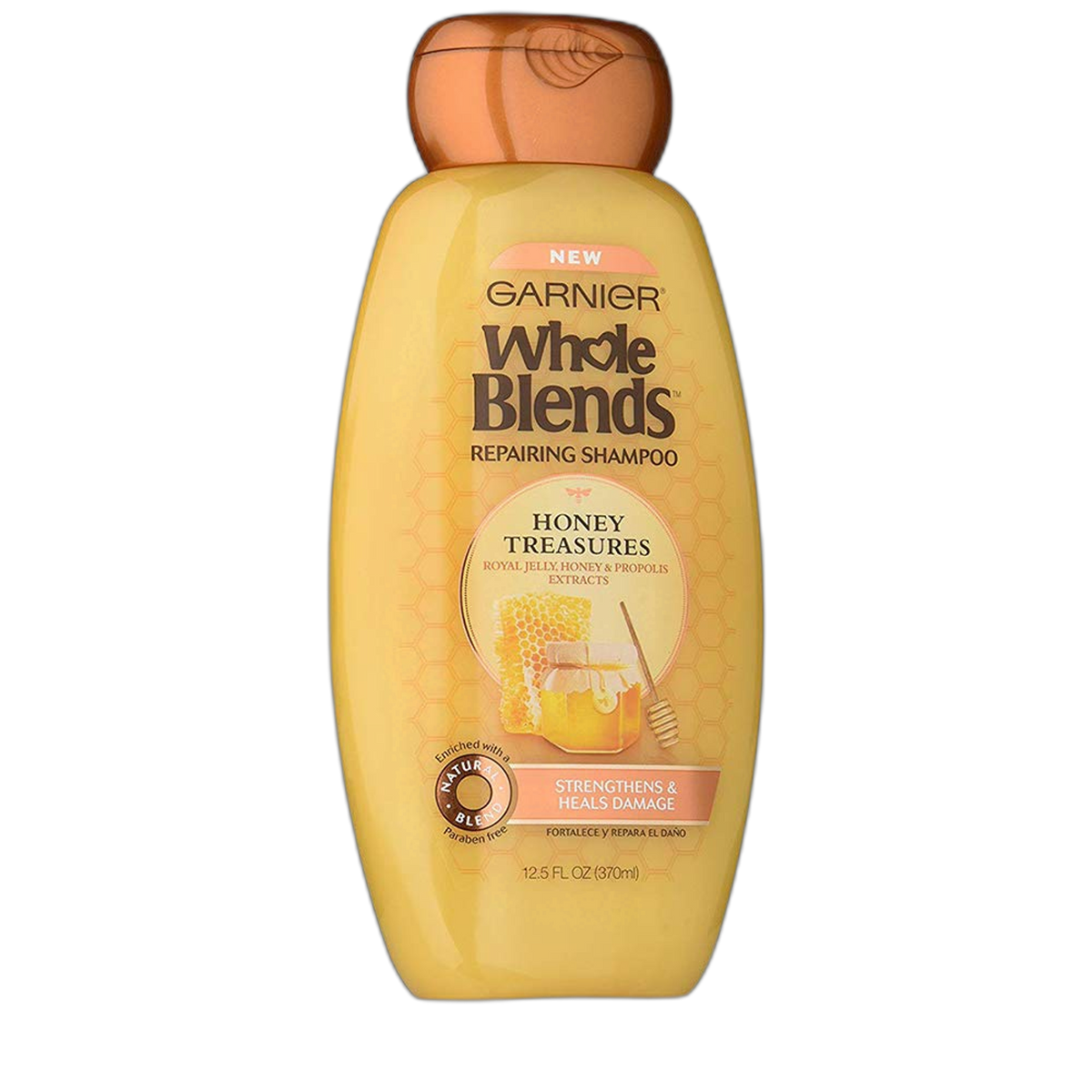 Garnier Whole Blends Shampoo Honey Treasures 12.5 Ounce (370ml) (3 Pack)