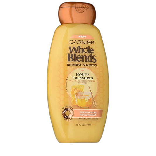 Garnier Whole Blends Shampoo Honey Treasures 12.5 Ounce (370ml) (3 Pack)