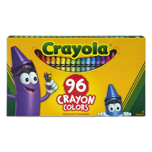Crayola 520096 Classic Color Crayons in Flip-Top Pack with Sharpener, 96 Colors