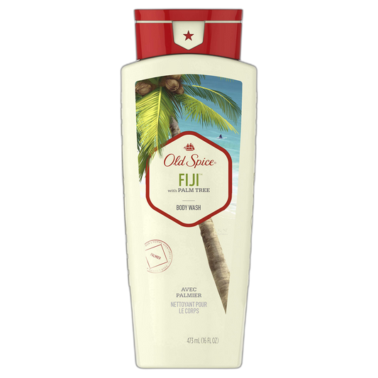 Old Spice Fiji with Palm Tree Body Wash, Pack of 6, 96 Fl Oz