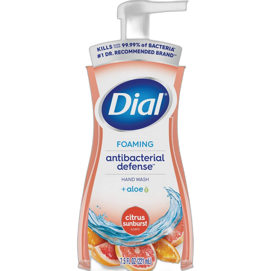 Dial Antibacterial Foaming Hand Wash, Citrus Sunburst, 7.5 fl oz