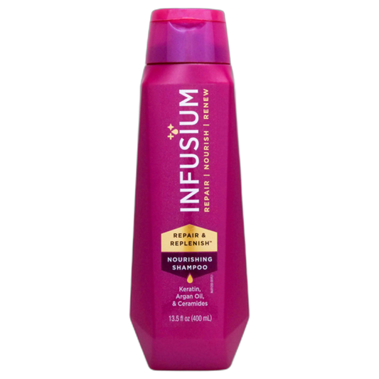 Infusium Moisturize and Replenish Shampoo - Infused with Avocado and Olive Oil - Hair Care for Dry Hair - Moisturizing Shampoo for Women - 13.5 oz