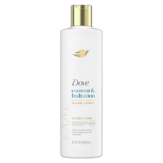 Dove Conditioner Coconut & Hydration for Dry Hair with Bio-Protein Care Technology and Coconut Oil 12 Fl Oz
