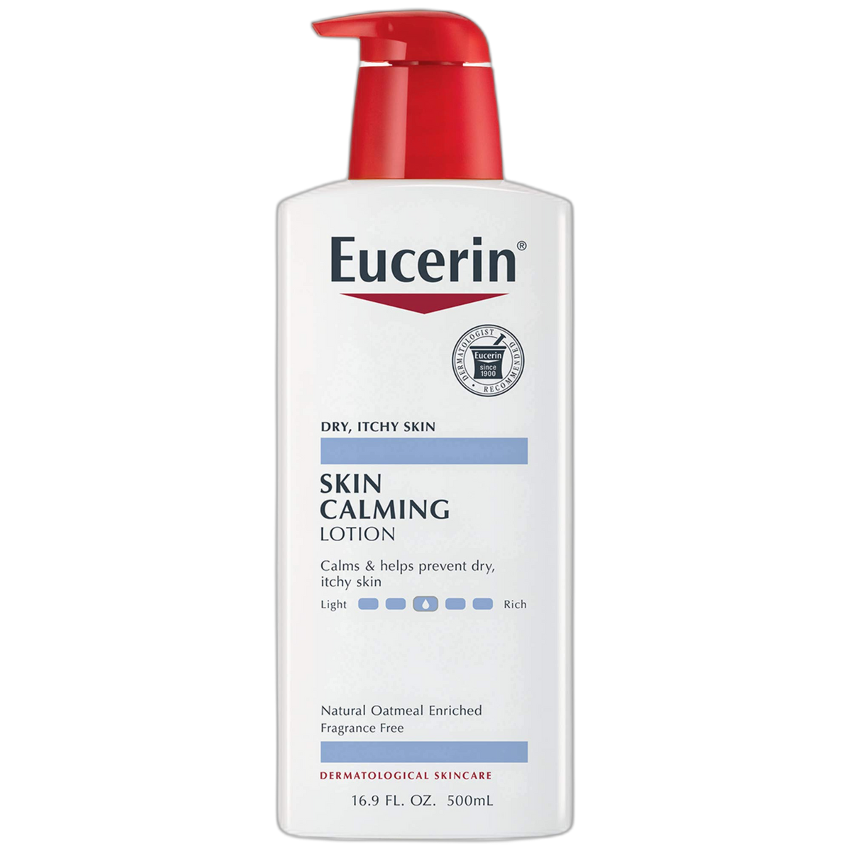 Eucerin Skin Calming Lotion - Full Body Lotion for Dry, Itchy Skin, Natural Oatmeal Enriched - 16.9 fl. oz Pump Bottle