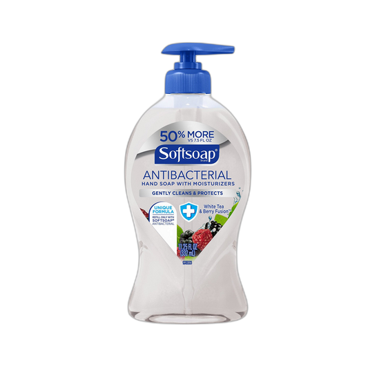 Softsoap Liquid Hand Soap Pump, Antibacterial White Tea and Berry Fusion, 11.25 Ounce