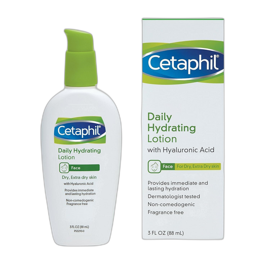 Cetaphil Daily Hydrating Lotion with Hyaluronic Acid, 3 Fluid Ounce