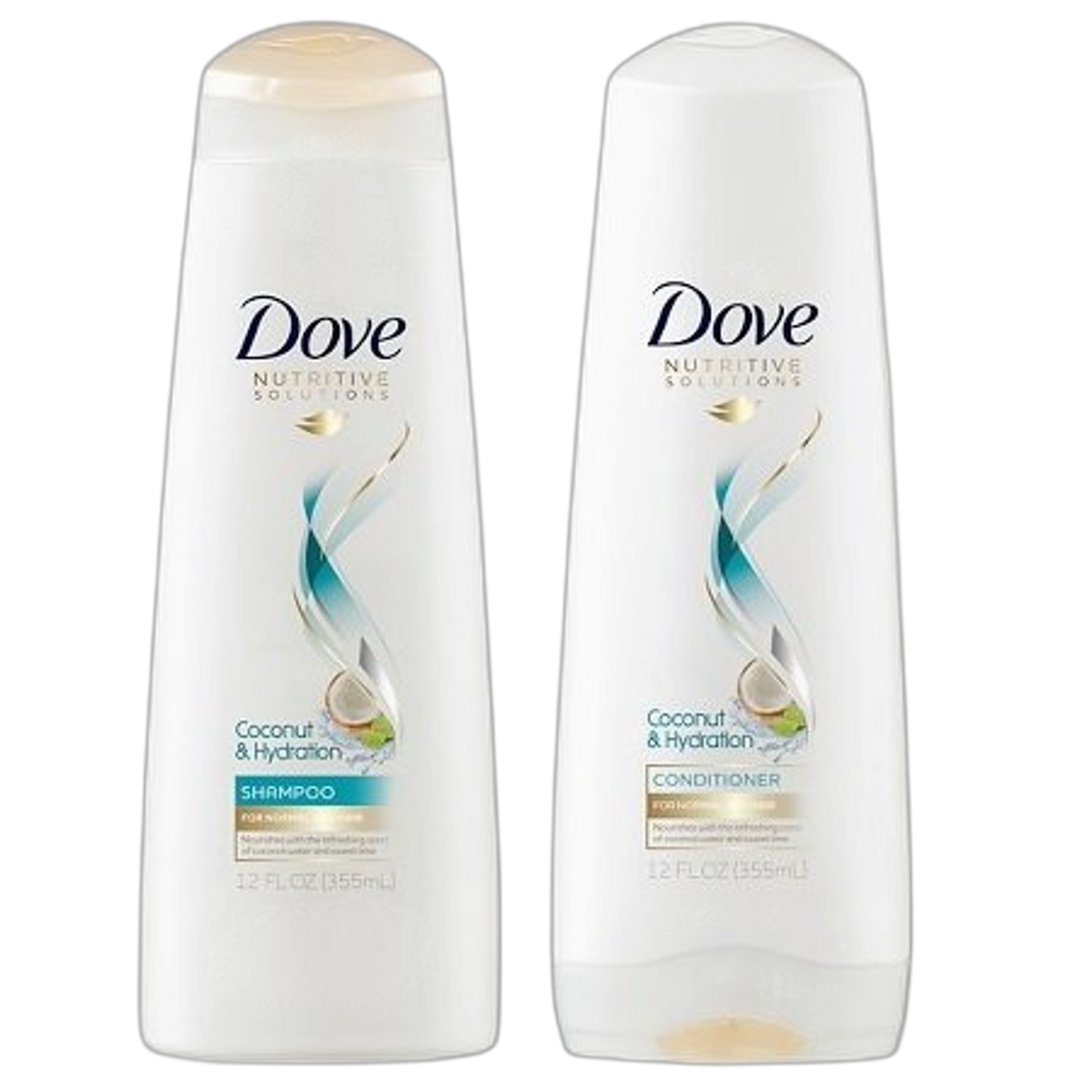 Dove Nutritive Solutions Coconut & Hydration Shampoo & Conditioner, 12 Fl. Oz. Each