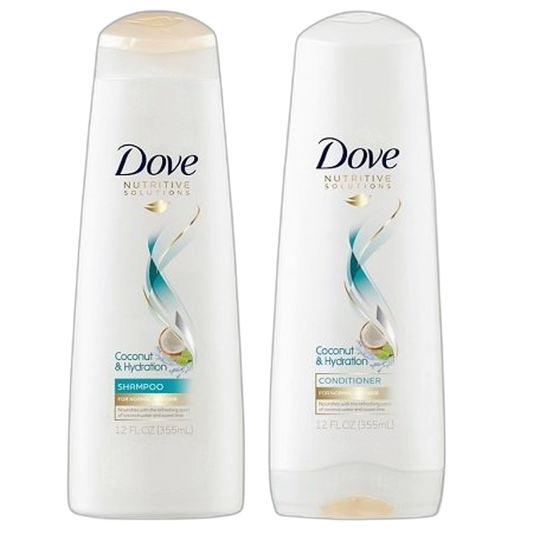 Dove Nutritive Solutions Coconut & Hydration Shampoo & Conditioner, 12 Fl. Oz. Each