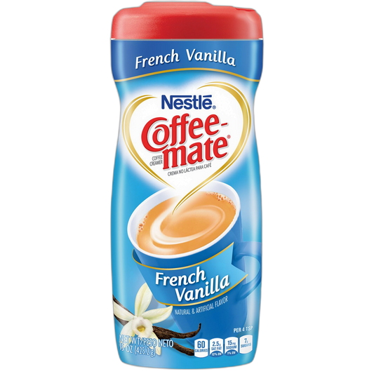 COFFEE-MATE French Vanilla Sugar Free Powder Coffee Creamer 10.2 oz. Canister (Pack of 3)