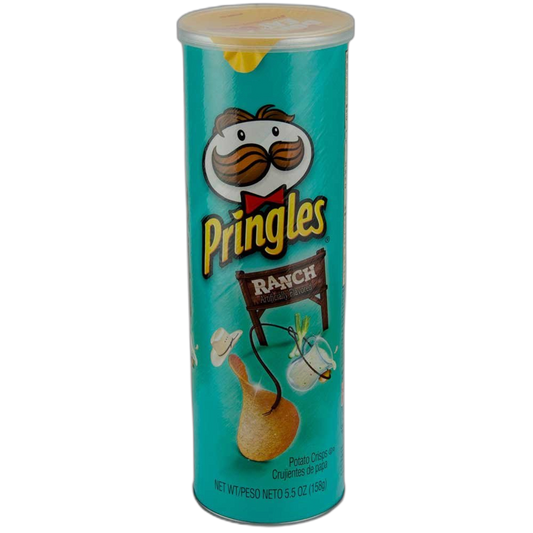 Pringles Ranch Crisps, 5. 5 Ounce - 14 per case.