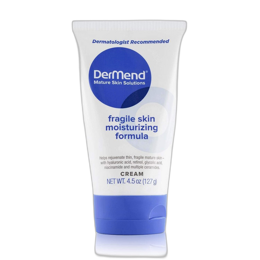 Dermend Specialized Fragile Skin Moisturizing Cream: Formula to Restore & Rejuvenate - Daily Anti Wrinkle Cream for Firming & Strengthening Thin, Aging Skin - 4.5 Oz Tube