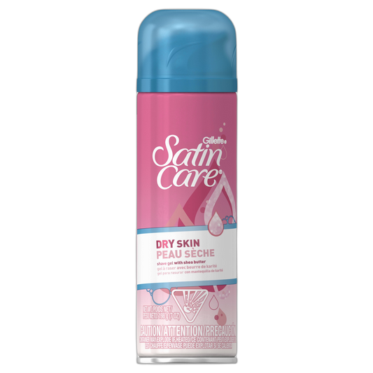 Gillette Satin Care Shave Gel, Dry Skin, 7 Ounce