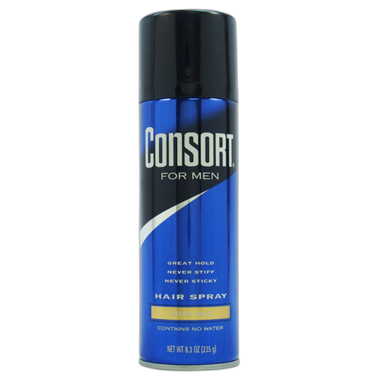 Consort Extra Hold Scented Aerosol Hair Spray for Men, 8.3 oz – The Ultimate Mens Hairspray for Thin Hair and Mens Grooming Needs, Dry Look Styling