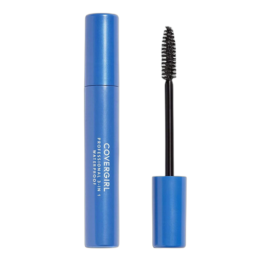 COVERGIRL, Professional 3-in-1 Waterproof Mascara, Very Black 225, (Packaging May Vary) Long Lasting Waterproof Mascara, 1 Count