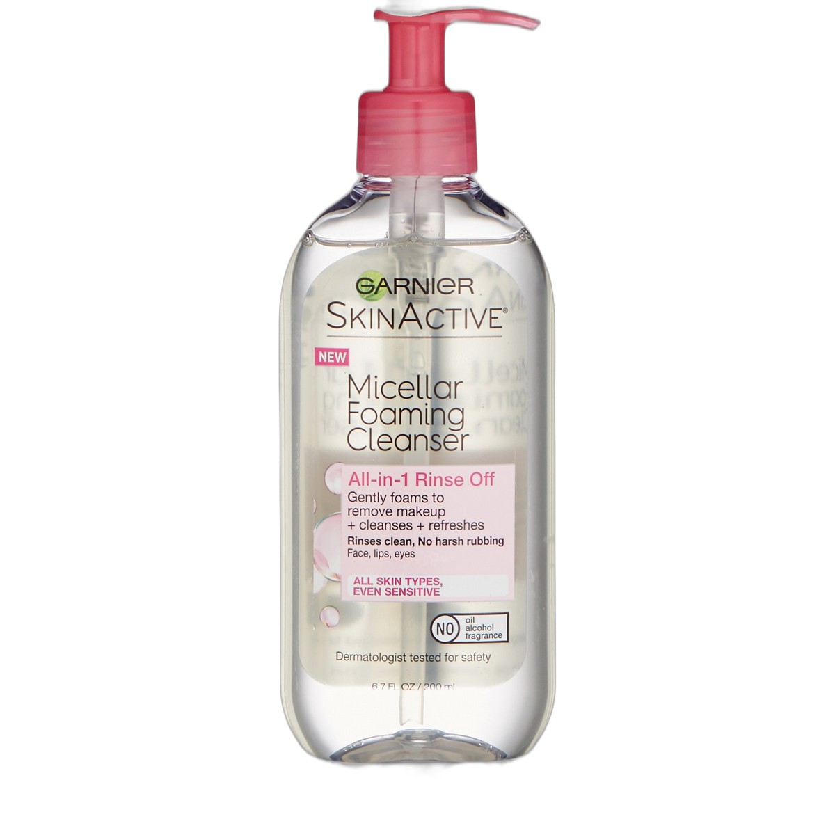 Garnier SkinActive Micellar Foaming Face Wash, For All Skin Types, 6.7 fl oz