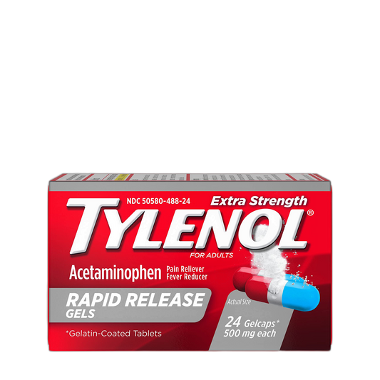 Tylenol Extra Strength Rapid Release Gelcaps - 24 ct, Pack of 2