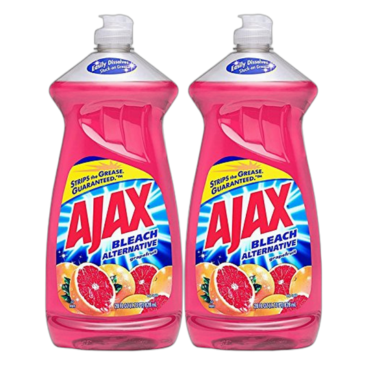 Ajax Dish Washing Soap Bleach Alternative, Ruby Red Grapefruit, 28oz, 2 Pack
