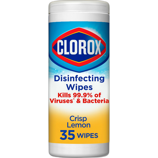 Clorox Disinfecting Wipes, Bleach Free Cleaning Wipes, Crisp Lemon, 35 Count (Package May Vary)