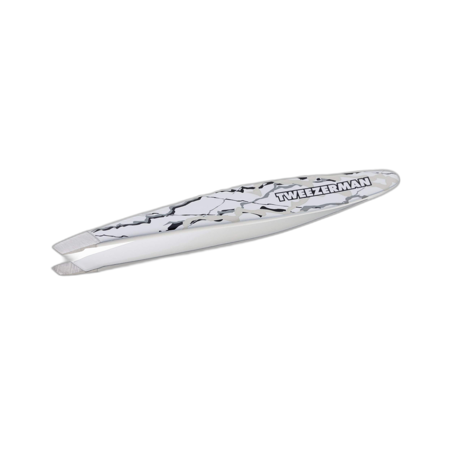 Tweezerman Mini Slant Tweezer Marble Pattern, 0.5984 Ounce