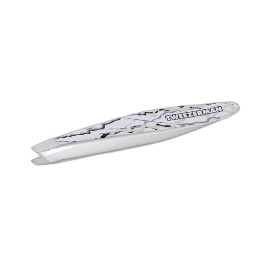 Tweezerman Mini Slant Tweezer Marble Pattern, 0.5984 Ounce
