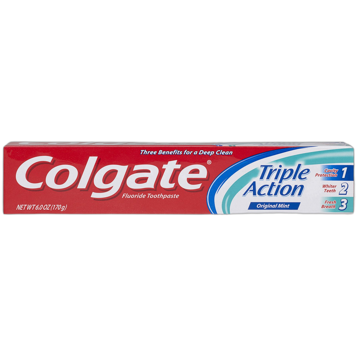Colgate Triple Action Toothpaste, Mint - 6 Ounce